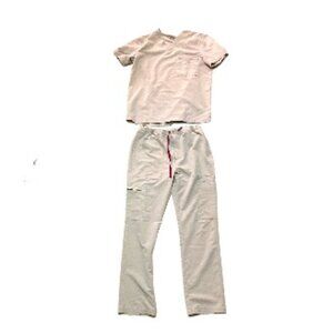 Figs Scrubs Set, Size Medium, in Beige